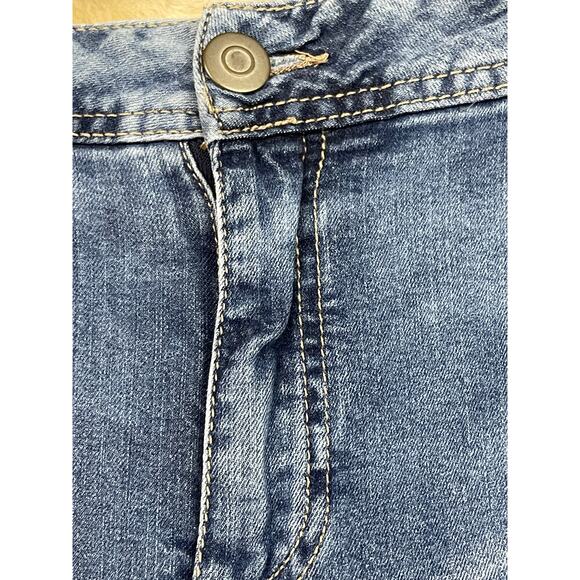 Women's Plus size 18W Straight jeans Distressed Ashley Stewart Blue - Picture 3 of 8